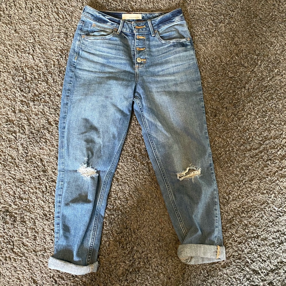 ripped mom jeans